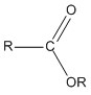 <strong>Which of these molecules is an ester?</strong> A) B) C) D)