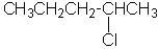 <strong>What is the correct name for the following compound? </strong> A)4-chloropentane B)4-chlorohexane C)2-chloropentane D)2-chloropropane