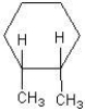 <strong>What is the IUPAC name for the following structure? </strong> A)1,2-dimethyl cyclohexane B)trans-1,2-dimethyl cyclohexane C)cis-1,2-dimethyl cyclohexane D)5,6-dimethyl cyclohexane