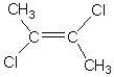 <strong>Which of the following is cis-2,3-dichloro-2-butene?</strong> A) B) C) D)