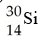<strong>When Phosphorous-30 loses a positron what is the product of this radioactive decay?</strong> A) B) C) D)