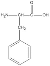 <strong>Identify the amino acid that would only involve hydrophobic interactions in the tertiary structure of a protein.</strong> A) B) C) D)