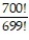 <strong>Evaluate the factorial expression. - </strong> A) 1 B) 489,300 C) 700 D) 699