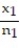 <strong>To perform a hypothesis test of two population proportions, the pooled estimate of p must be determined. The pooled estimate, , is</strong> A) = B) = + C) = D) =