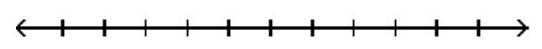 Graph the solution on a number line, and express it in interval notation. - -2 x<\frac{1}{7}    