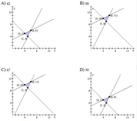 Sketch the feasible region, and use linear programming to find the maximum value of \mathrm{z} on the feasible region. - \mathrm{y} \geq 2 \mathrm{x}-1 z=2 x+5 y \quad y \leq \frac{1}{2} x+8 \mathrm{y} \geq-\mathrm{x}+14