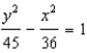 <strong>For all the hyperbolas in these questions the center of the hyperbola is (0, 0) . The foci of a hyperbola are (-9, 0) and (9, 0) , and the vertex is ( -6, 0) . -Write the equation of the hyperbola.</strong> A) B) C) D) E) None of these