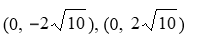 <strong>For all the hyperbolas in these questions the center of the hyperbola is (0, 0) . Use the equation of a hyperbola to answer the questions. Do not round irrational coordinates. -Identify the vertices.</strong> A) B) C) D) E) None of these