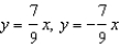 <strong>For all the hyperbolas in these questions the center of the hyperbola is (0, 0) . -For the hyperbola write the equations of the asymptotes.</strong> A) B) C) D) E) None of these
