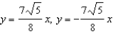<strong>For all the hyperbolas in these questions the center of the hyperbola is (0, 0) . -For the hyperbola write the equations of the asymptotes.</strong> A) B) C) D) E) None of these