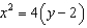 <strong>Write the equation of the parabola with the given vertex, point on the parabola, and axis of symmetry. -Vertex ; point ; </strong> A) B) C) D) E) None of these