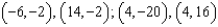 <strong>The center of an ellipse is (4, -2) . The major axis is vertical, and the distance between the vertices on the major axis is 18. The minor axis is horizontal, and the distance between the vertices on the minor axis is 10. Identify the vertices.</strong> A) B) C) D) E) None of these
