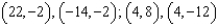 <strong>The center of an ellipse is (4, -2) . The major axis is vertical, and the distance between the vertices on the major axis is 18. The minor axis is horizontal, and the distance between the vertices on the minor axis is 10. Identify the vertices.</strong> A) B) C) D) E) None of these