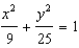 <strong>Sketch the graph of the ellipse </strong> A) B) C) D) E) None of these