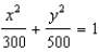 <strong>The Mormon Tabernacle in Salt Lake City is an ellipse that is 250 feet by 150 feet. If the center is and the major axis is horizontal, write an equation in standard form that is a model of this ellipse.</strong> A) B) C) D) E) None of these