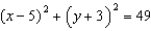 <strong>Rewrite the equation of the circle in standard form.</strong> A) B) C) D) E) None of these