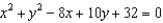 <strong>Find the center and the radius of the circle with the equatio </strong> A) B) C) D) E) None of these