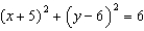 <strong>Write the equation in standard form of the circle with center and passing through the point </strong> A) B) C) D) E) None of these
