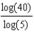 <strong>Use the change of base formula to rewrite .</strong> A) B) C) D) E) None of these