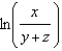 <strong>Rewrite the expression as a single logarithm and simplify. - </strong> A) B) C) D) E) None of these