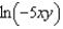 <strong>Rewrite the expression as a single logarithm. - </strong> A) B) C) D) E) None of these
