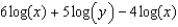 <strong>Rewrite the expression as a single logarithm. - </strong> A) B) C) D) E) None of these