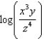 <strong>Rewrite the expression as the sum and/or difference of logarithms of a single variable with no exponents.</strong> A) B) C) D) E) None of these
