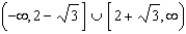 <strong>Solve the following quadratic inequalities and write your answer in interval notation. - </strong> A) B) C) D) E) None of these