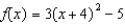 Determine whether the vertex is a maximum or a minimum, and identify the maximum or minimum output value of the following function.