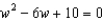 Solve the following equations using the quadratic formula. -