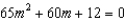 Solve the following equations using the quadratic formula. -