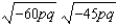For the following questions assume that all variables in radicands are non-negative numbers. -Simplify.