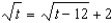 <strong>Solve. </strong> A) B) C) D) E) no real solution