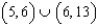 <strong>Use interval notation to represent the number line graph. - </strong> A) B) C) D) E) none of these