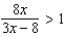 Use the rational inequality . -Use interval notation to represent the solution.