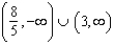 <strong>Use the rational inequality . -Use interval notation to represent the solution.</strong> A) B) C) D) E) no solution