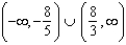 <strong>Use the rational inequality . -Use interval notation to represent the solution.</strong> A) B) C) D) E) no solution