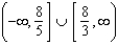 <strong>Use the rational inequality . -Use interval notation to represent the solution.</strong> A) B) C) D) E) no solution