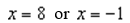 <strong> </strong> A) B) C) D) E) no solution