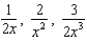 Find the least common denominator of the given expressions. -