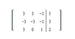<strong>Represent the system of equations with an augmented matrix: </strong> A) B) C) D) E) none of these