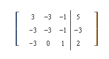 <strong>Represent the system of equations with an augmented matrix: </strong> A) B) C) D) E) none of these