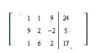 <strong>Use row operations to change the first entry in the first row to 1. Rewrite the matrix. </strong> A) B) C) D) E) none of these