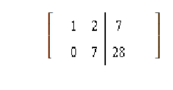 <strong>Use row operations to change the first entry in the second row to 0. Rewrite the matrix. </strong> A) B) C) D) E) none of these