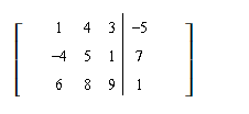 <strong>Use row operations to change the first entry in the second row to 0. Rewrite the matrix </strong> A) B) C) D) E) none of these