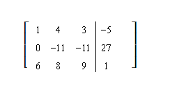 <strong>Use row operations to change the first entry in the second row to 0. Rewrite the matrix </strong> A) B) C) D) E) none of these