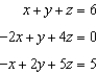 <strong>Solve the system of equations using elimination, if possible, and express the solution as an ordered triple. - </strong> A) B) C) D) infinitely many solutions E) no solution