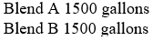 <strong>Two blends will be used to make ice cream that contains 10% milkfat. Blend A contains 6% milkfat and blend B contains 13% milkfat. How much of each blend should be used to make 2000 gallons of ice cream that contains 10% milkfat?</strong> A) B) C) D) E) none of these