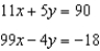 <strong>Write the system of equations in standard from, clearing all fractions: </strong> A) B) C) D) E) none of these