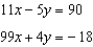 <strong>Write the system of equations in standard from, clearing all fractions: </strong> A) B) C) D) E) none of these